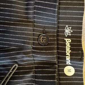 Betabrand Black Striped Pants